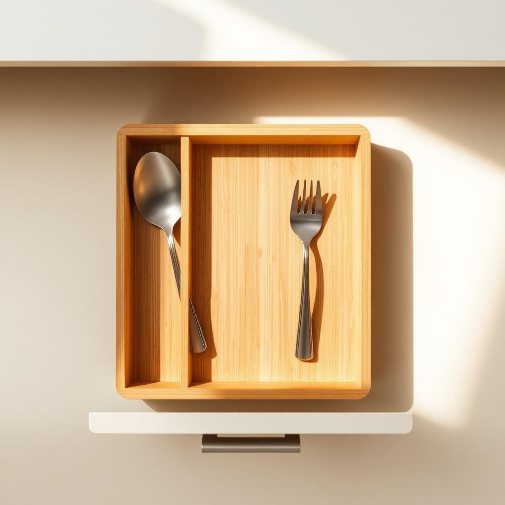 Bamboo Modular Cutlery Tray